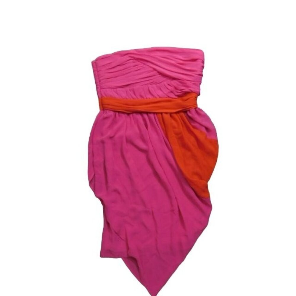 Vince Camuto Size 8 Strapless Cocktail Pink Bandage Flowy Dress NWT $150